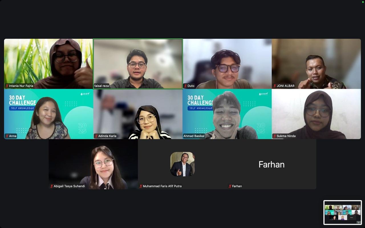 First Weekly Meeting Grow Bareng Batch XII